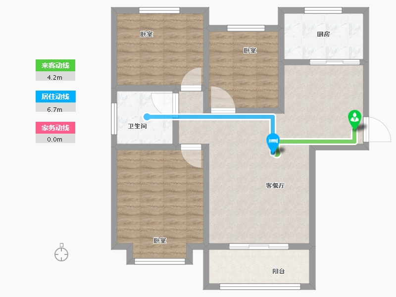 河南省-商丘市-伯爵城邦-90.00-户型库-动静线