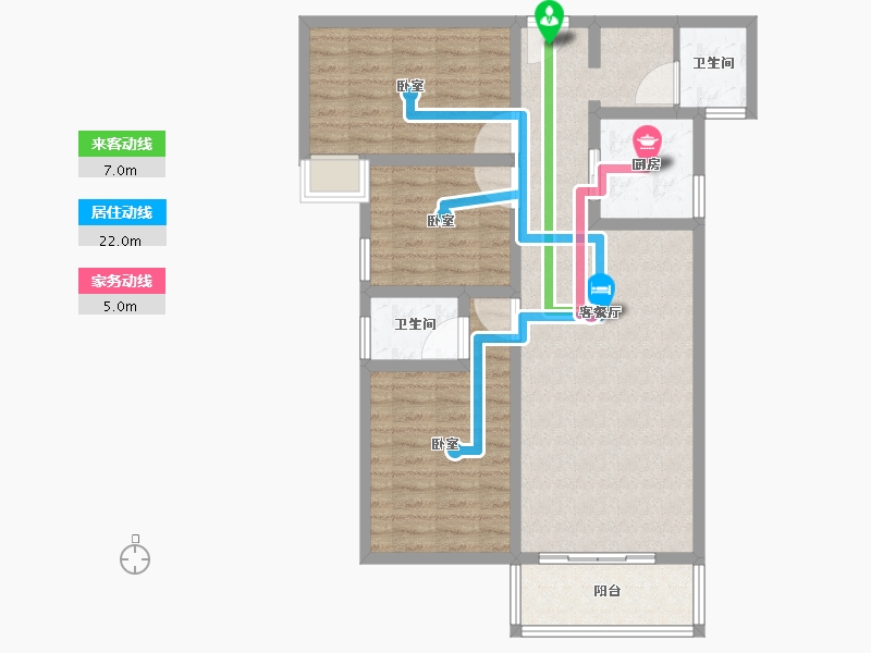 河南省-南阳市-滨河家园-91.61-户型库-动静线