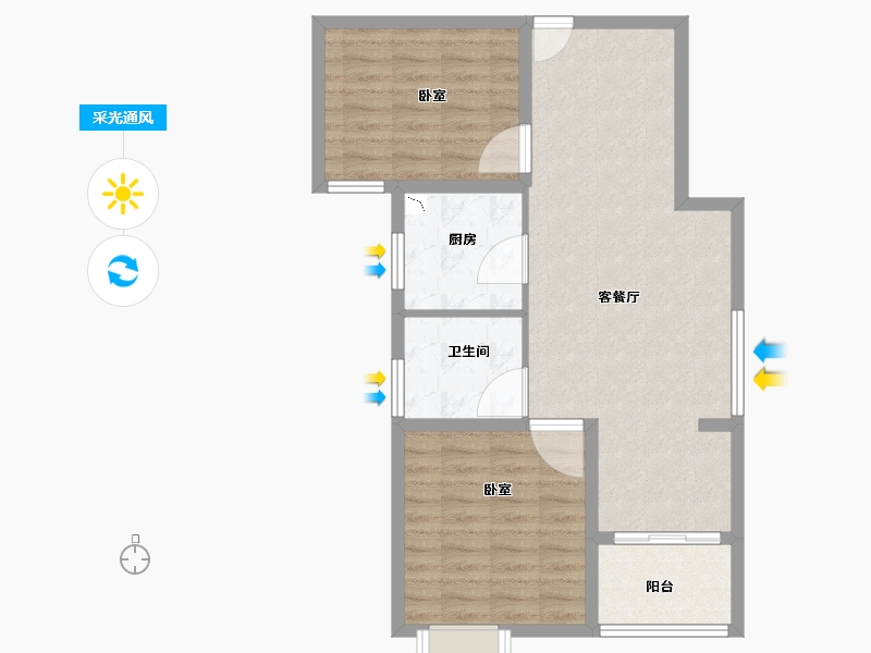 河南省-商丘市-恒基·东傲国际-74.01-户型库-采光通风