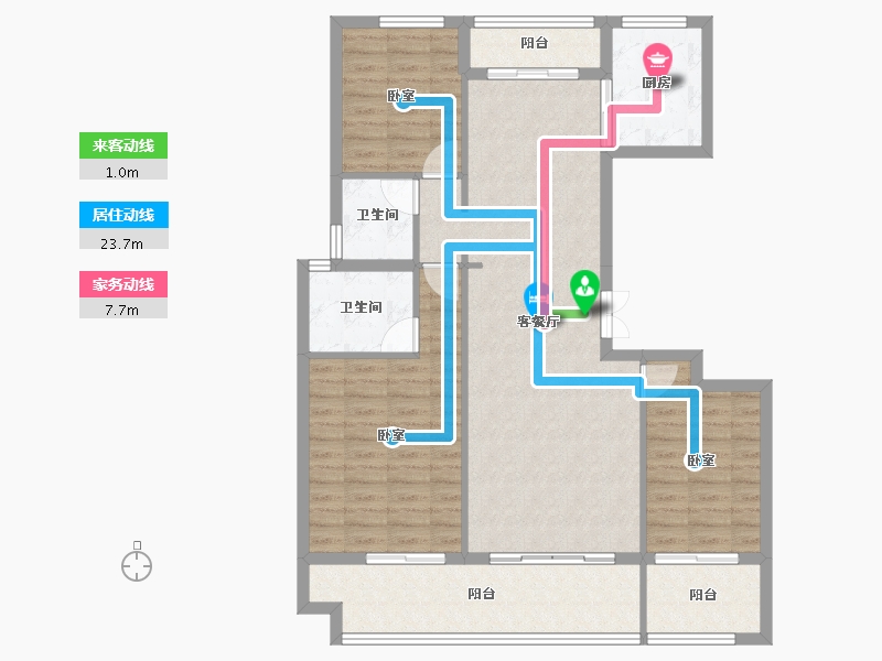 河南省-信阳市-桃李春风-106.00-户型库-动静线