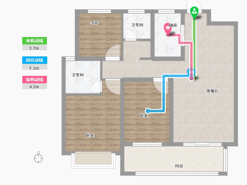 河南省-商丘市-万洋首府-92.00-户型库-动静线