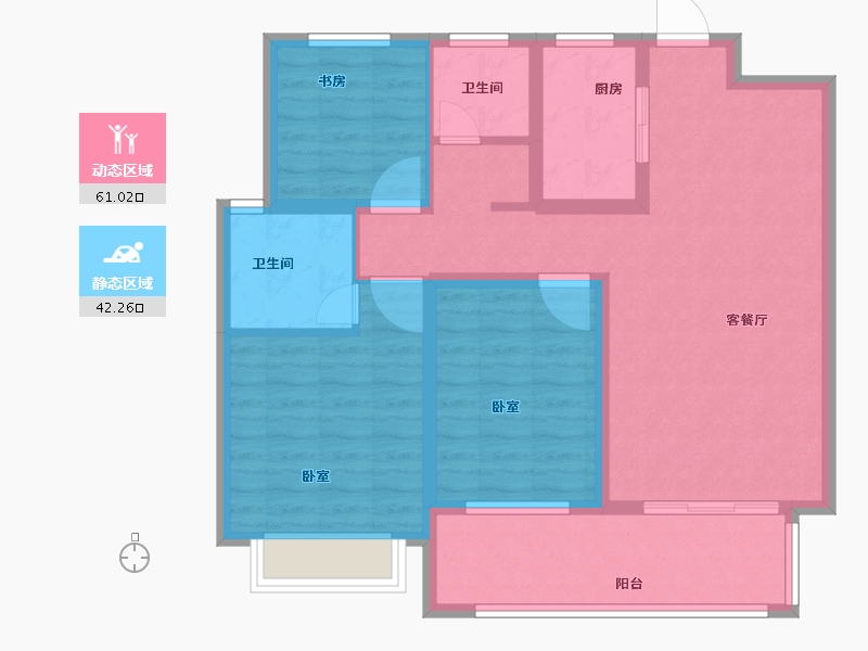 河南省-商丘市-万洋首府-92.00-户型库-动静分区