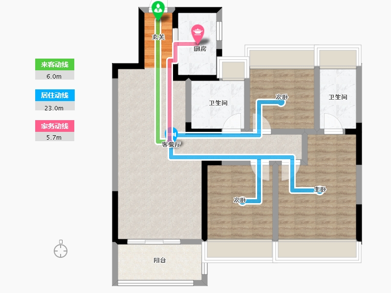 安徽省-滁州市-江海紫金城-91.99-户型库-动静线