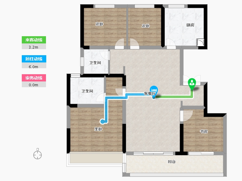 山东省-济南市-银丰玖玺城-101.99-户型库-动静线