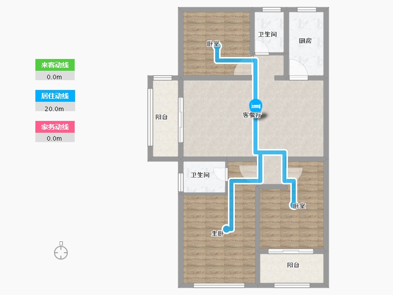 河南省-安阳市-汤阴天福广场-102.39-户型库-动静线