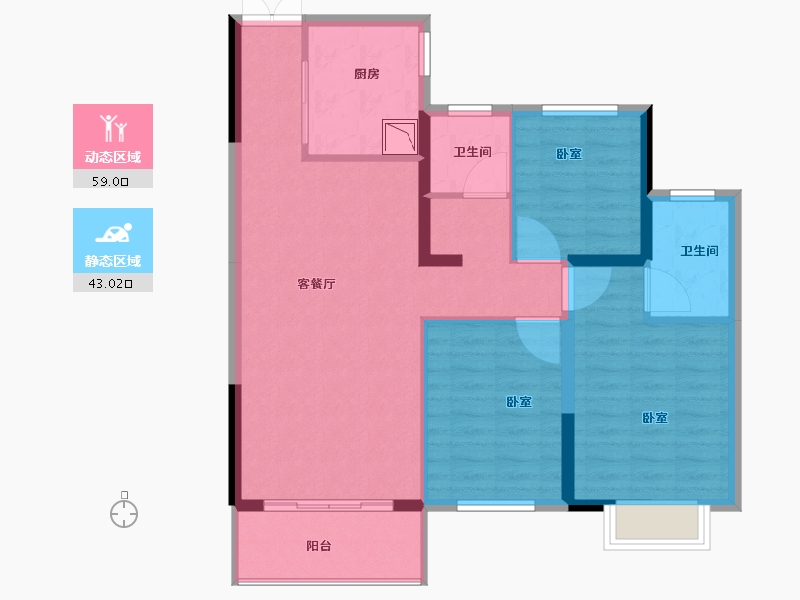 河南省-南阳市-春泽里-92.00-户型库-动静分区