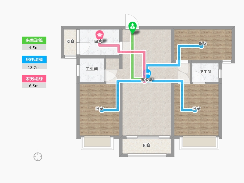 河南省-漯河市-泰威翰林苑-94.60-户型库-动静线