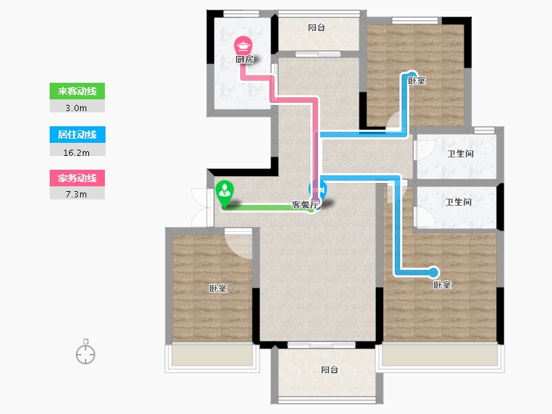 河南省-南阳市-镇平建业春天里-108.00-户型库-动静线