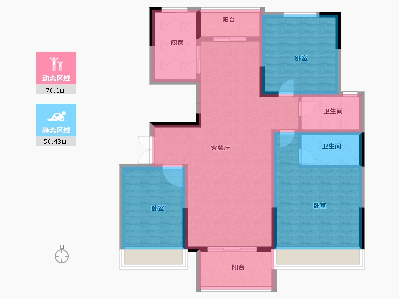 河南省-南阳市-镇平建业春天里-108.00-户型库-动静分区