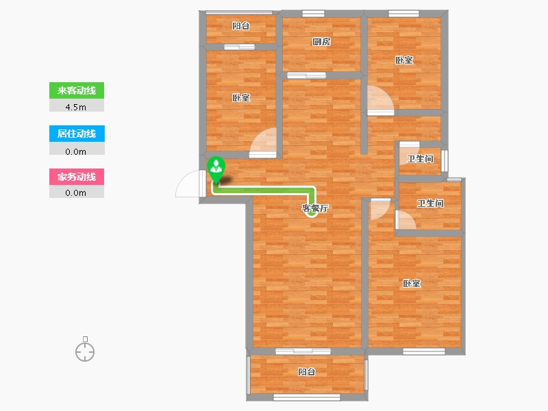 河南省-开封市-通许美林湖畔-99.74-户型库-动静线