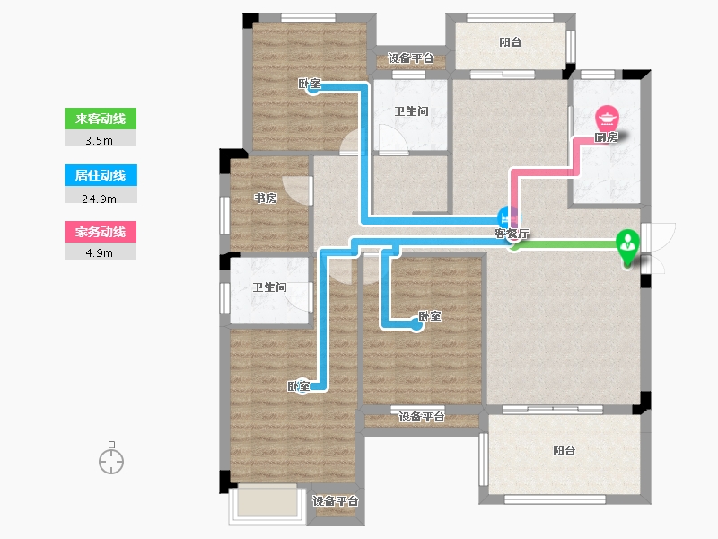 河南省-信阳市-美景东方-117.74-户型库-动静线