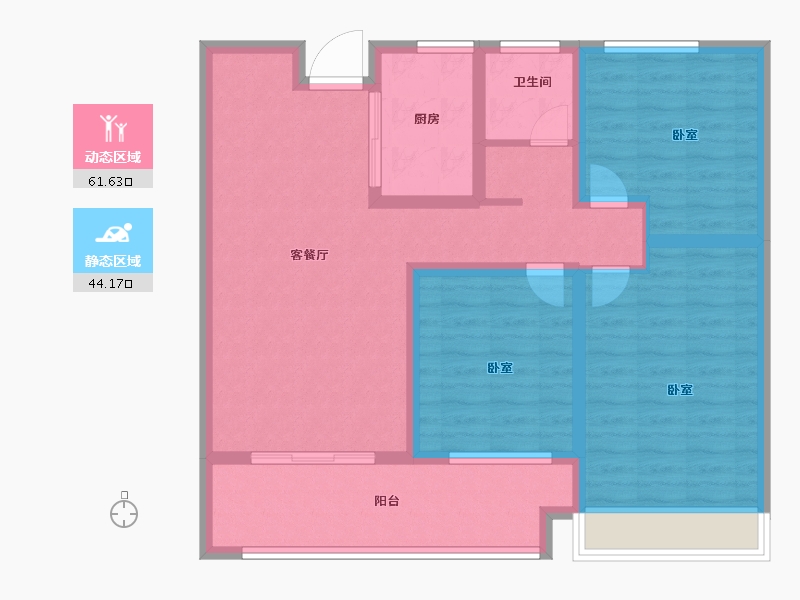 河南省-南阳市-圣瀚状元府-94.14-户型库-动静分区