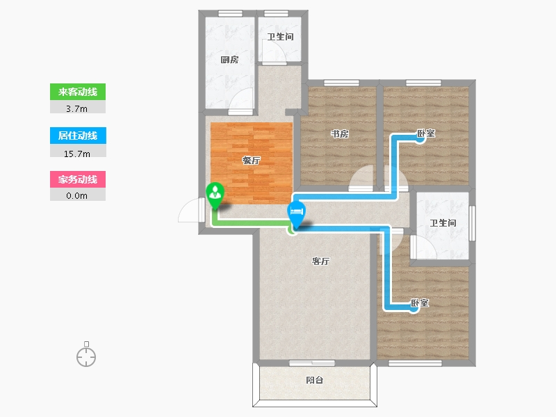 河南省-许昌市-香榭丽舍-106.19-户型库-动静线