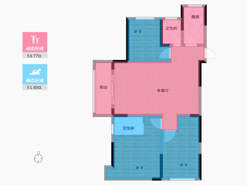 河南省-商丘市-归德华府-100.00-户型库-动静分区