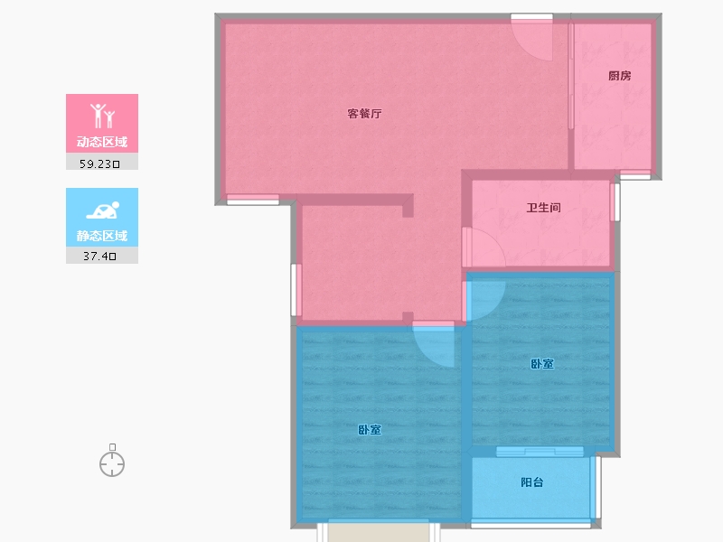 河南省-商丘市-高铁商城一期-87.00-户型库-动静分区