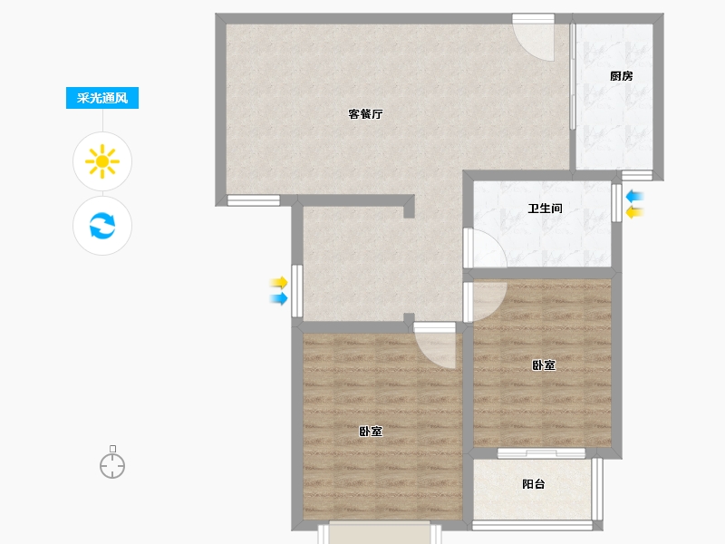 河南省-商丘市-高铁商城一期-87.00-户型库-采光通风