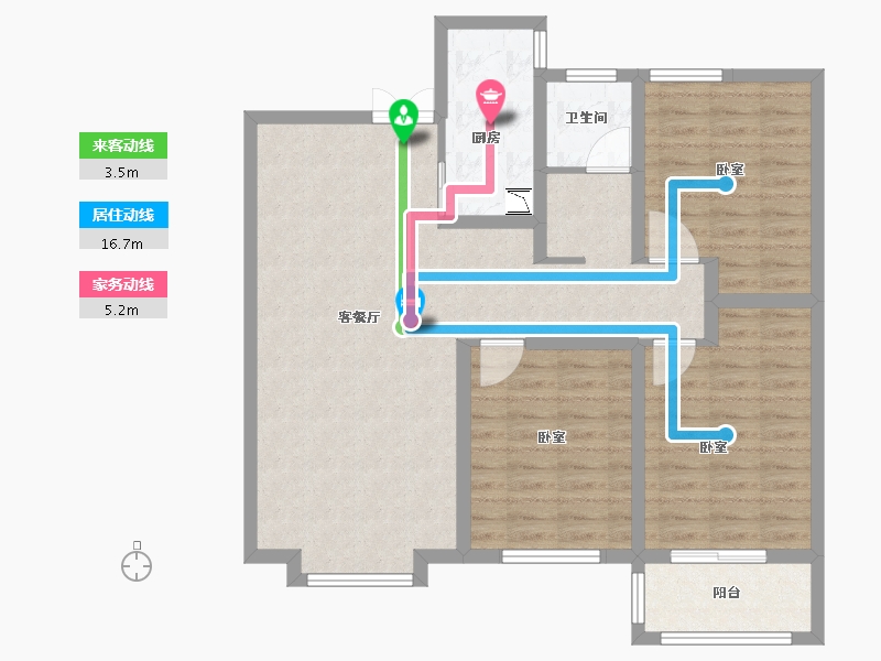 河南省-安阳市-合泰御园-92.13-户型库-动静线