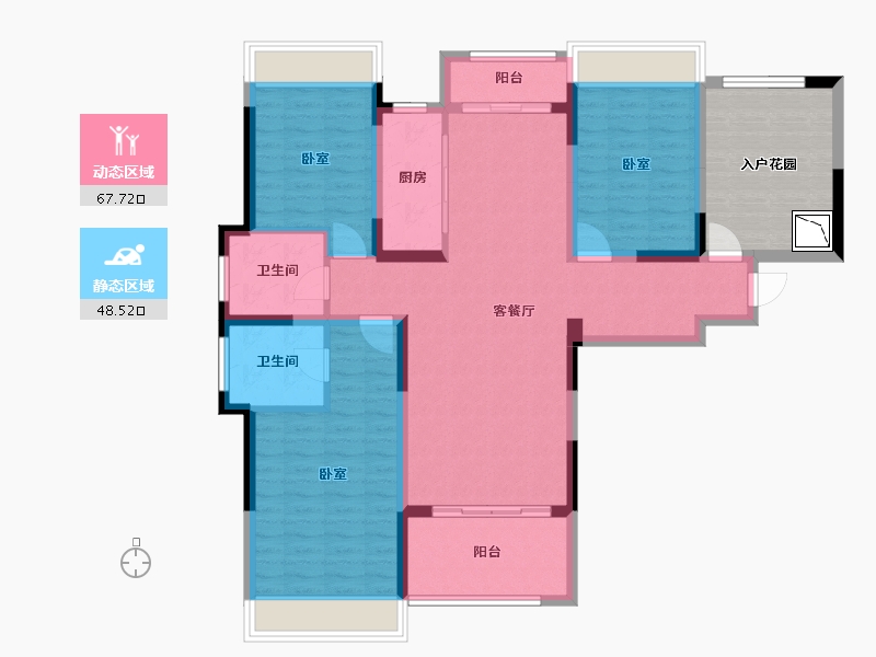 河南省-南阳市-水悦龙湾-114.28-户型库-动静分区