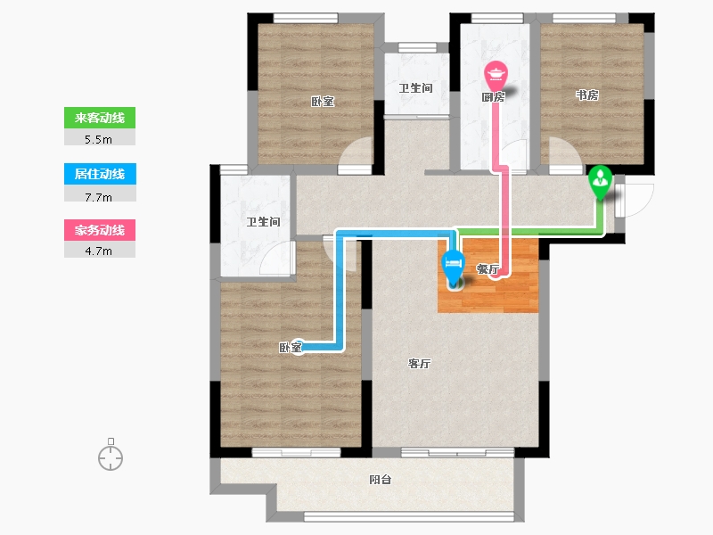 河南省-周口市-龙邦·华府-92.00-户型库-动静线