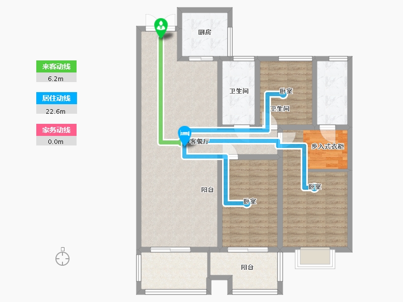 河南省-三门峡市-秀庭紫悦府-110.37-户型库-动静线