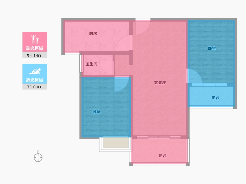 河南省-三门峡市-瑞德华府-77.00-户型库-动静分区