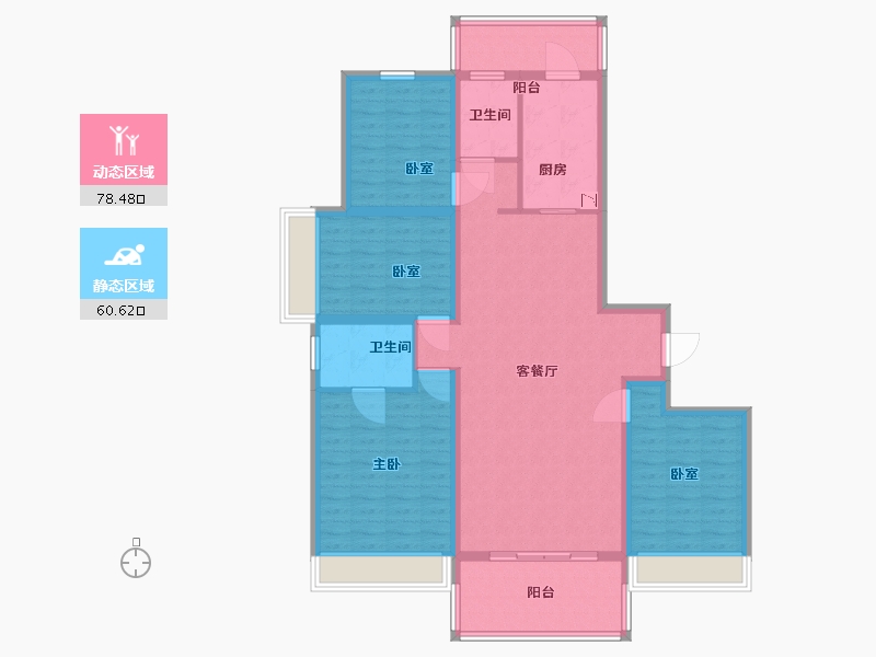 河南省-许昌市-盛亚名郡-125.00-户型库-动静分区