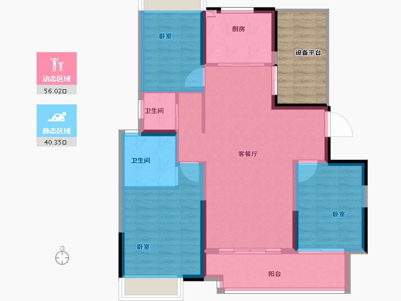 河南省-南阳市-信友天樾-95.24-户型库-动静分区