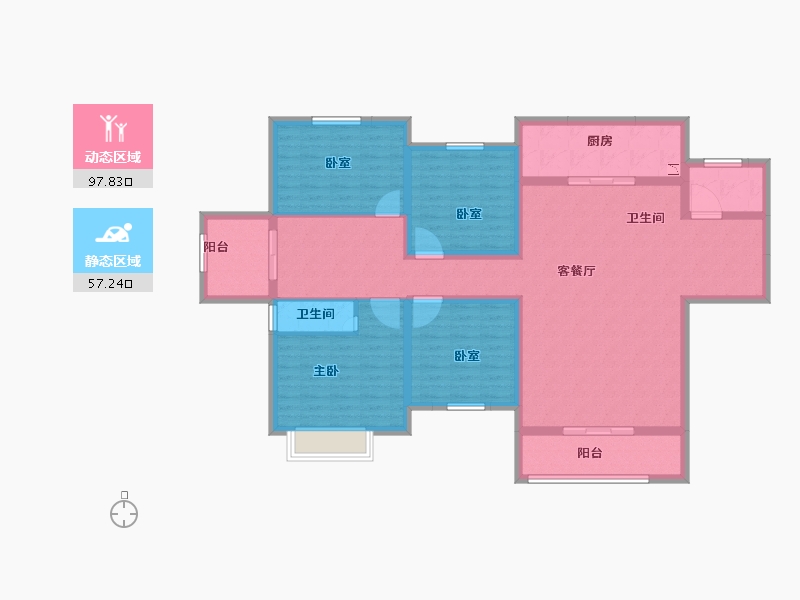 河南省-安阳市-内黄壹品明珠-139.41-户型库-动静分区