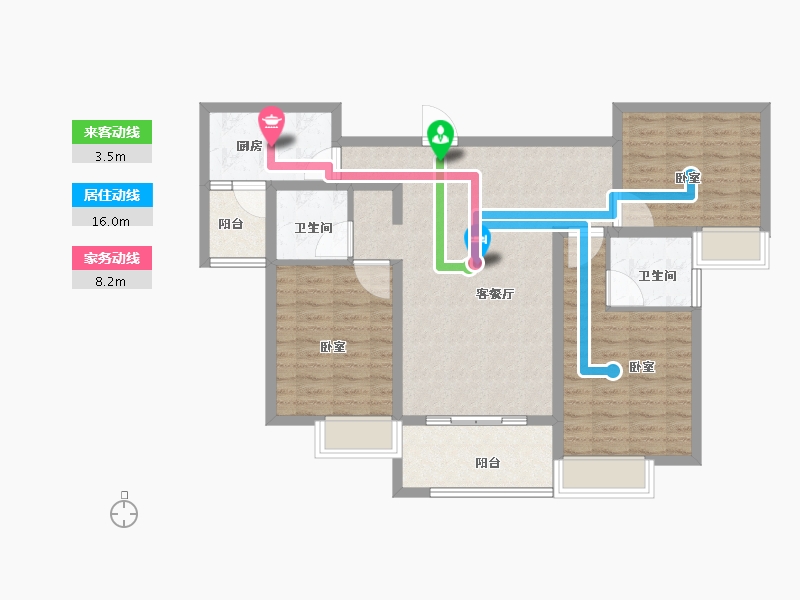 河南省-信阳市-林溪佳苑-94.00-户型库-动静线