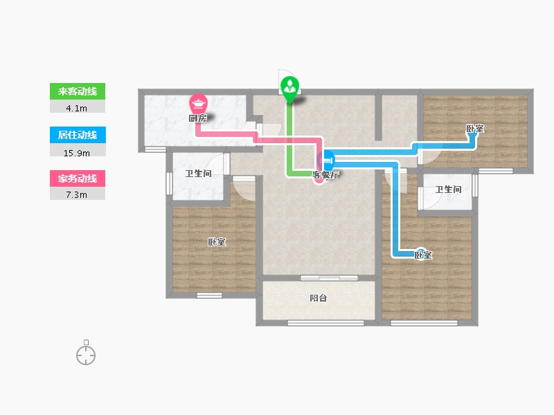 河南省-许昌市-家年华金色漫城-111.01-户型库-动静线