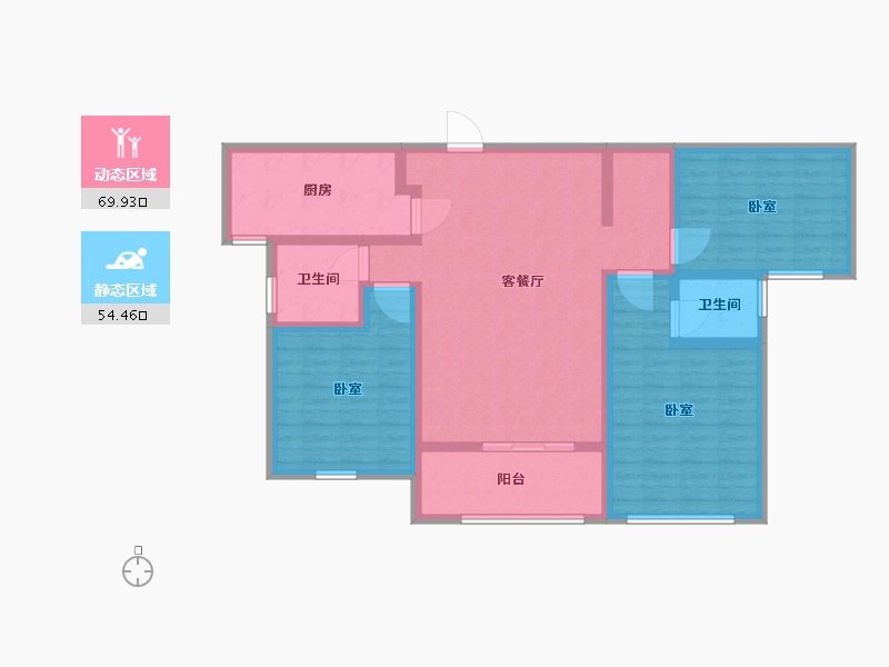 河南省-许昌市-家年华金色漫城-111.01-户型库-动静分区