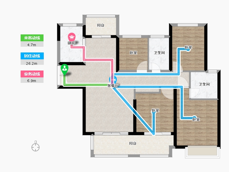 河南省-南阳市-建业壹号城邦-114.00-户型库-动静线