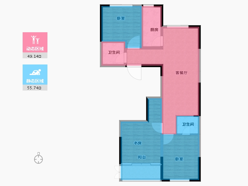 河南省-信阳市-锦绣铭座-94.00-户型库-动静分区