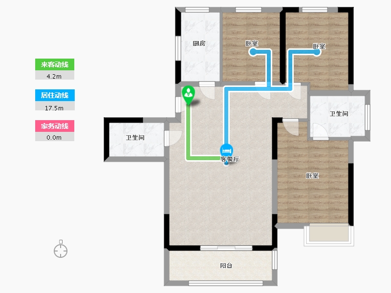 河南省-许昌市-锦绣苑-95.33-户型库-动静线