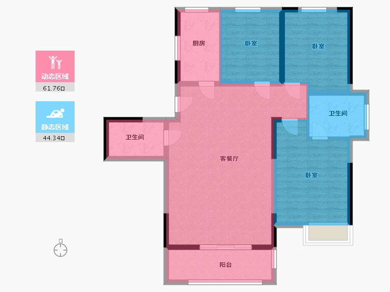 河南省-许昌市-锦绣苑-95.33-户型库-动静分区