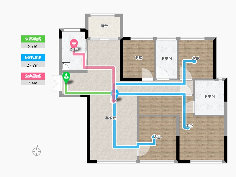 福建省-厦门市-中骏天宸-119.58-户型库-动静线