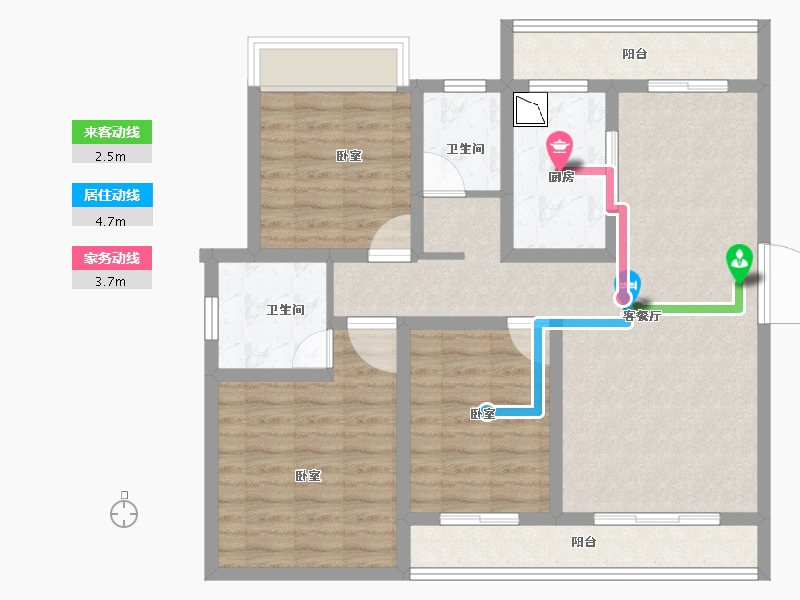 河南省-信阳市-鑫盛息州府-93.68-户型库-动静线