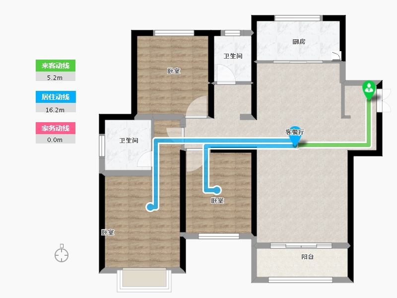 河南省-安阳市-合泰御园-104.00-户型库-动静线