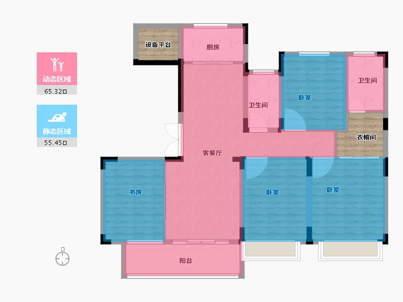 河南省-商丘市-七星桂园-117.00-户型库-动静分区