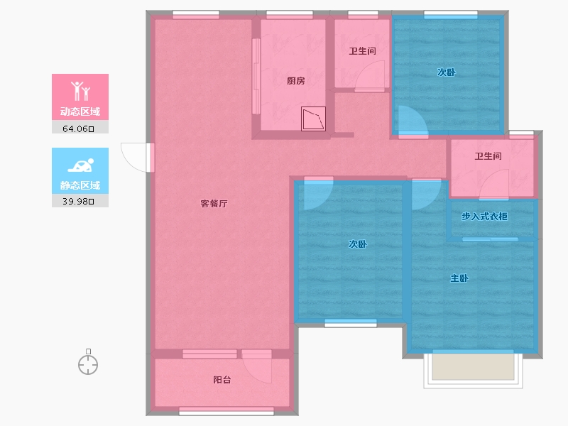 山东省-济南市-中海御景台-92.00-户型库-动静分区