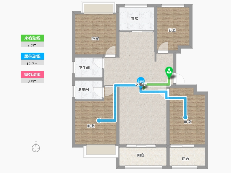 河南省-三门峡市-万邦香榭里-114.00-户型库-动静线