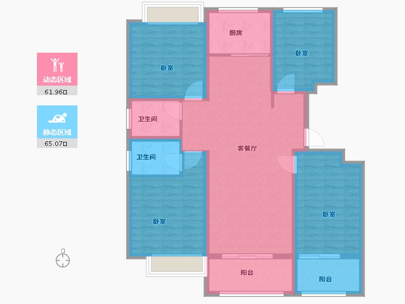 河南省-三门峡市-万邦香榭里-114.00-户型库-动静分区