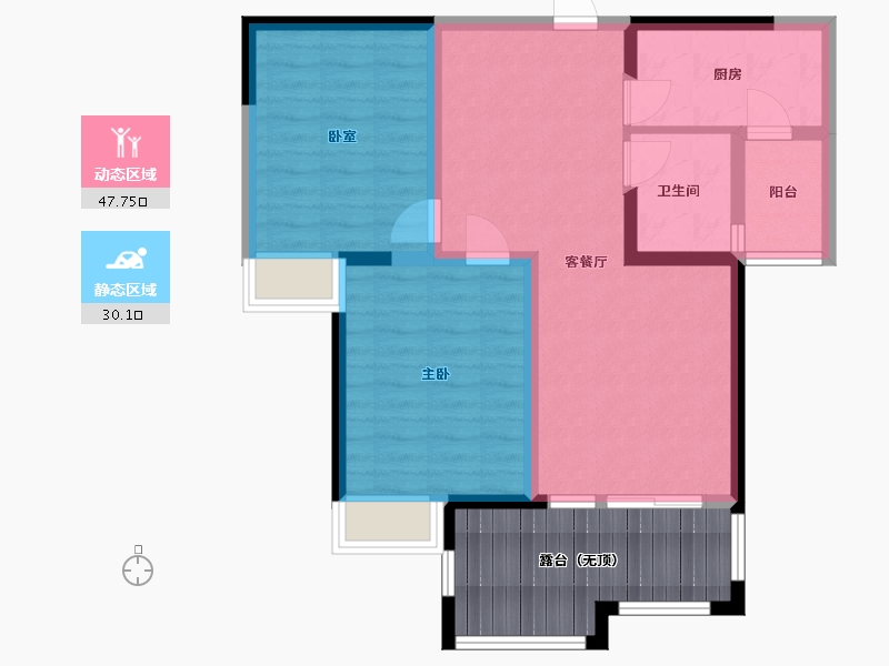 河南省-许昌市-盛亚名郡-79.77-户型库-动静分区