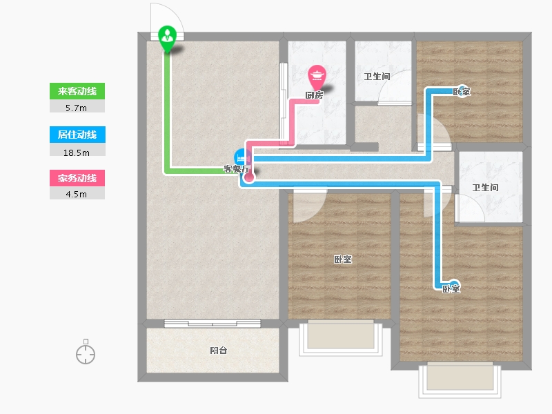 河南省-商丘市-君鹏•江山一品-97.29-户型库-动静线