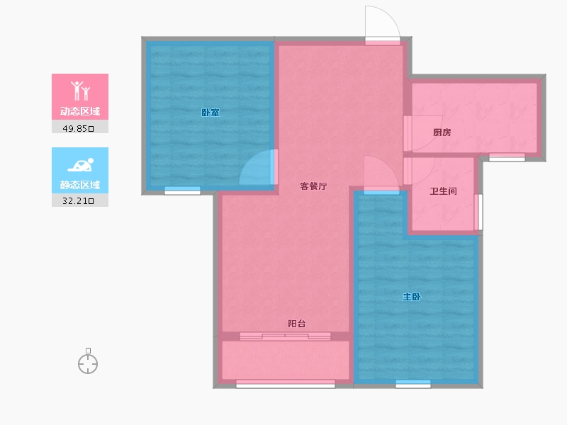 河南省-许昌市-恒实御湖城-73.40-户型库-动静分区