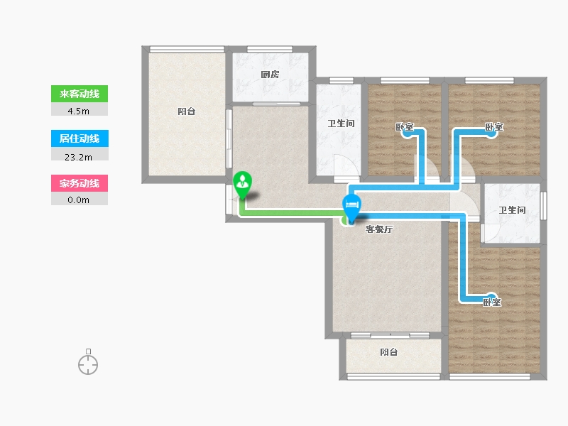 河南省-漯河市-泰威翰林苑-108.77-户型库-动静线