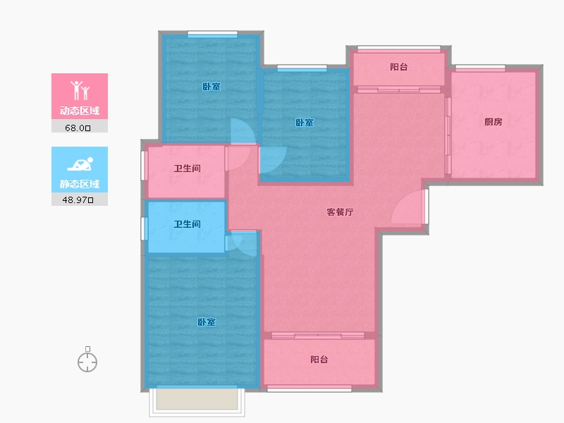 河南省-商丘市-翰林苑-106.00-户型库-动静分区