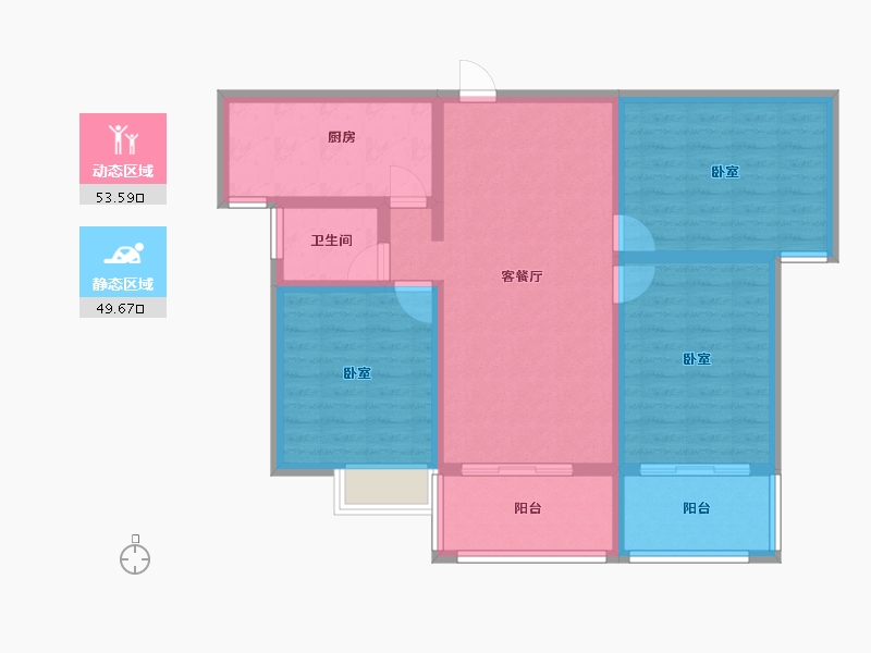 河南省-三门峡市-瑞德华府-92.01-户型库-动静分区