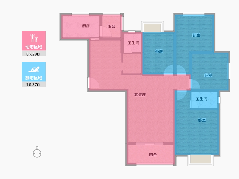 河南省-信阳市-林溪佳苑-109.00-户型库-动静分区