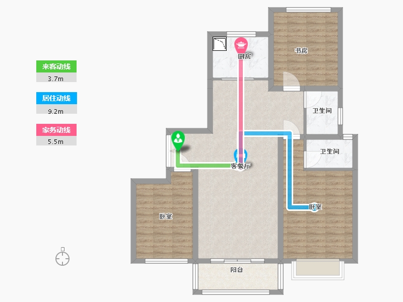 河南省-商丘市-海棠名苑-101.00-户型库-动静线